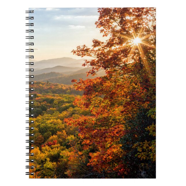 Cuaderno Amanecer de otoño | Carolina del Norte (Frente)