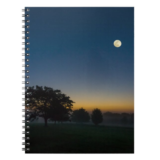 Cuaderno Amanecer de verano con luna (Frente)