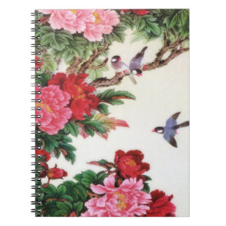 Cuaderno Amanecer del vintage de las ilustraciones del