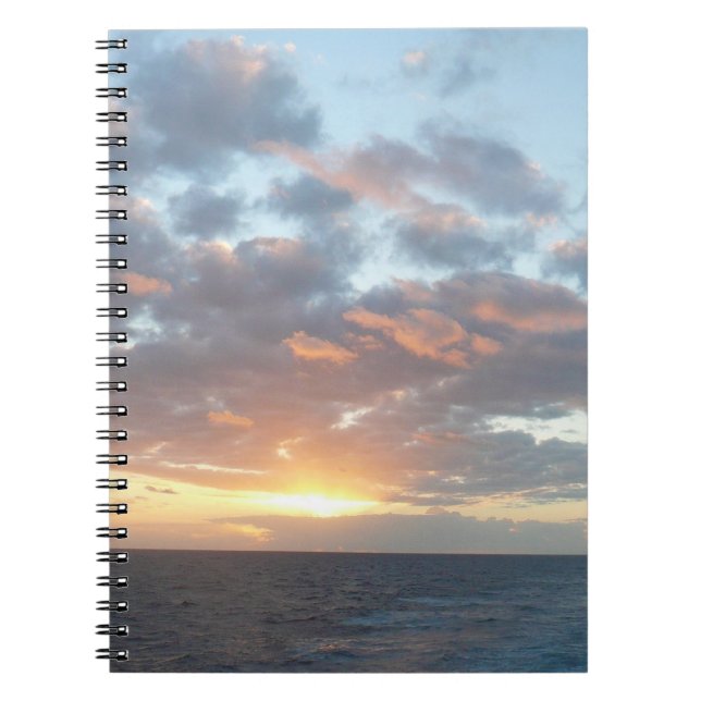 Cuaderno Amanecer en el mar I Pastel (Frente)