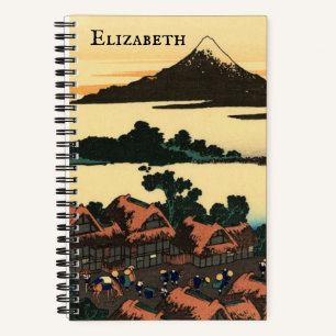 Cuaderno Amanecer en Isawa: Impresión de bloques de madera