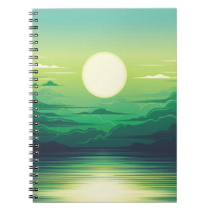 Cuaderno Amanecer en ropa de ilustracion marino, arte, bell