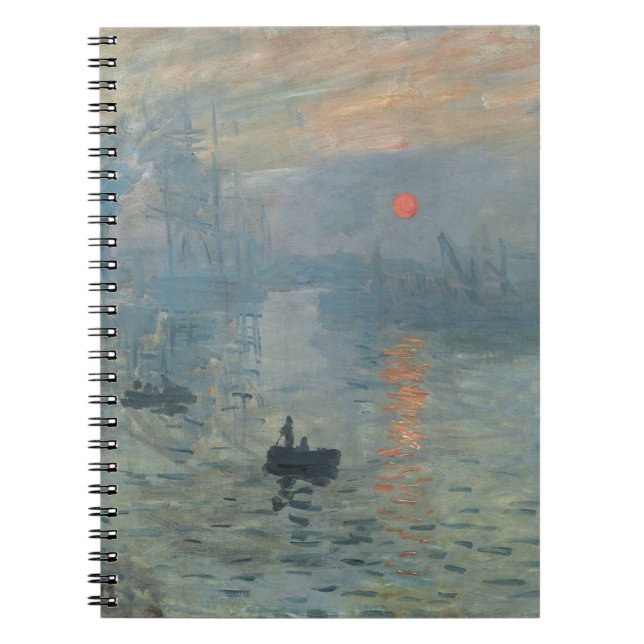 Cuaderno Amanecer Impresionista de Claude Monet (Frente)