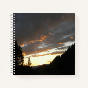 Cuaderno Amanecer nublado dorado......