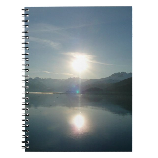 Cuaderno Amanecer por la fotografía del College Fjord Alask (Frente)