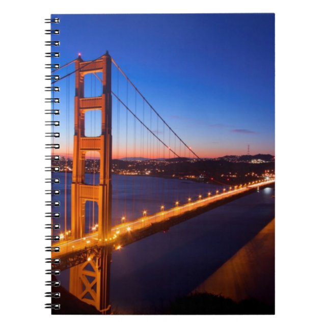 Cuaderno Amanecer sobre el puente de San Francisco y del (Frente)