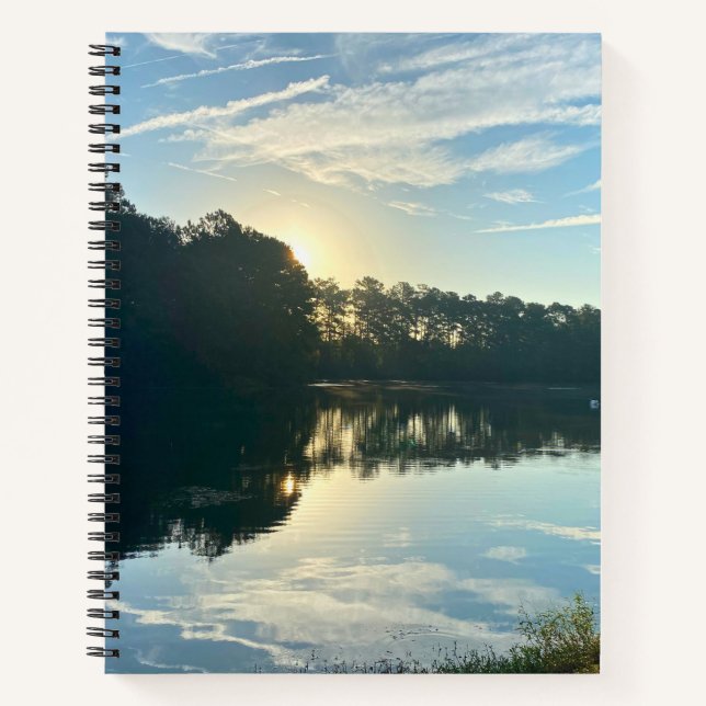 Cuaderno Amanecer sobre un lago de Georgia (Anverso)
