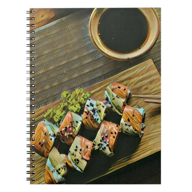 Cuaderno Amante asiático del sushi (Frente)