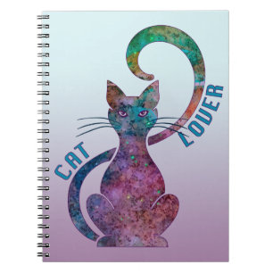 Cuaderno Amante colorido del gato
