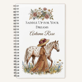 Cuaderno Amante de Caballos Elegante