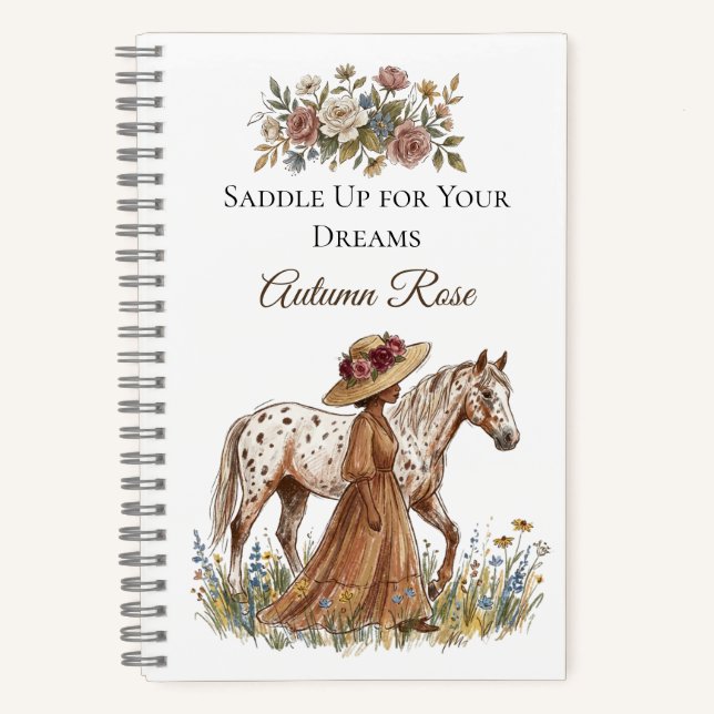 Cuaderno Amante de Caballos Elegante (Anverso)