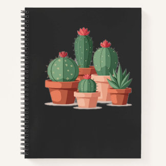 Cuaderno Amante de Cactus en Macetas Boho
