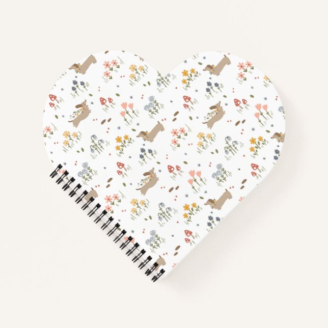 Cuaderno Amante de Dachshund Perro Salchicha Perro Salchich (Anverso)