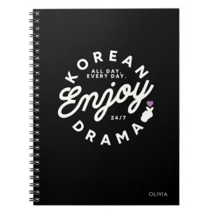 Cuaderno Amante de Drama Coreano Moderno