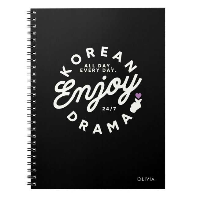 Cuaderno Amante de Drama Coreano Moderno (Frente)