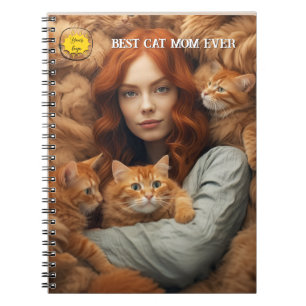 Cuaderno Amante de Gatos Felices