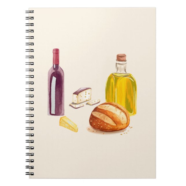 Cuaderno Amante de la comida del campo italiano (Frente)