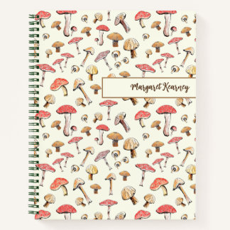 Cuaderno Amante de la naturaleza del hongo Cottagecore de l