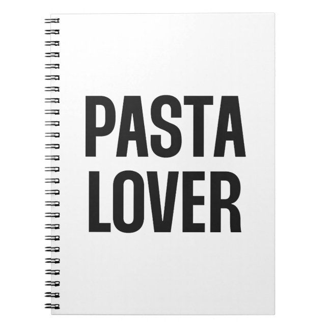 Cuaderno Amante de la pasta (Frente)