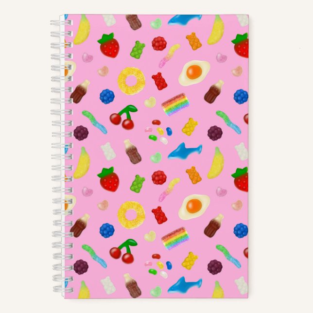 Cuaderno Amante de las Gominolas Rosa (Anverso)