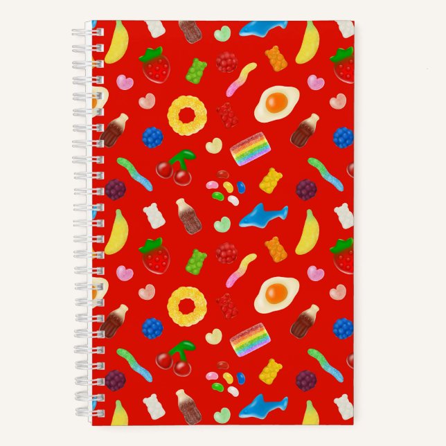 Cuaderno Amante de las gomitas rojas (Anverso)