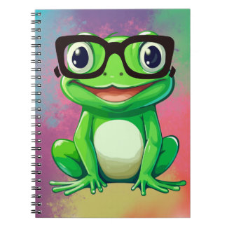 Cuaderno Amante de las ranas | Arte de rana divertido y col