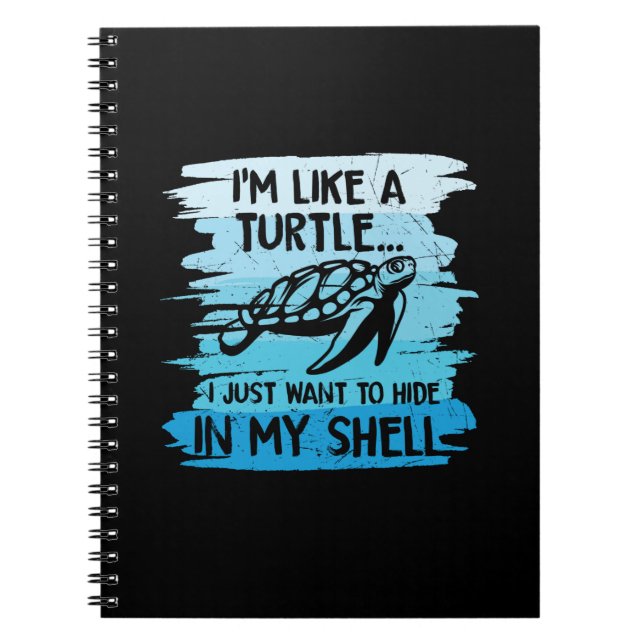 Cuaderno Amante de las Tortugas | Soy como una Tortuga (Frente)