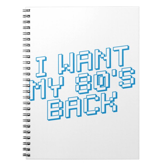 Cuaderno Amante de los años 80 (Frente)