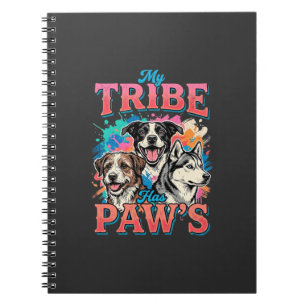 Cuaderno Amante de los Perros Mi Tribu Tiene Patas