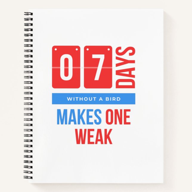 Cuaderno amante de mascota de ave (Anverso)