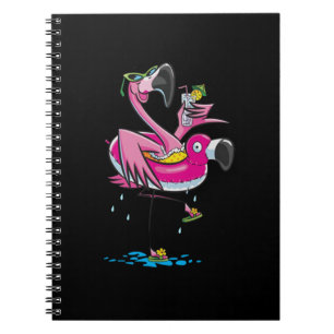 Cuaderno Amante De Natación Flamingo Go Swim