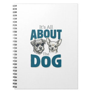 Cuaderno Amante de Perro Divertido Grabado Vintage Gráfico_