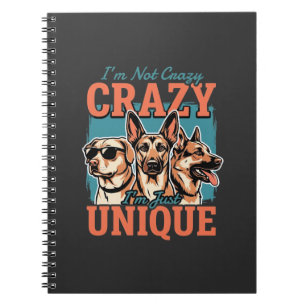Cuaderno Amante de Perro Único Loco