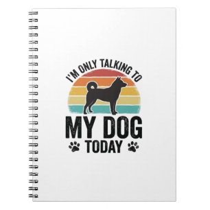 Cuaderno Amante de Perros Divertido Diseño de Cita de Puest
