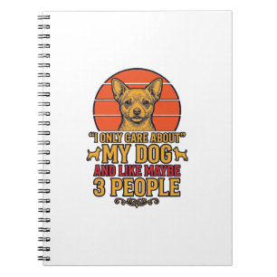 Cuaderno Amante de Perros Divertido Diseño de Vector de Cit
