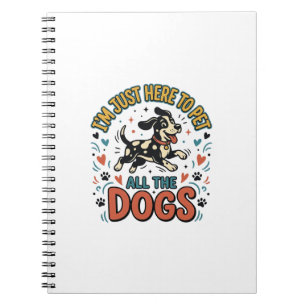 Cuaderno Amante de Perros Divertido Diseño Vintage Mascota