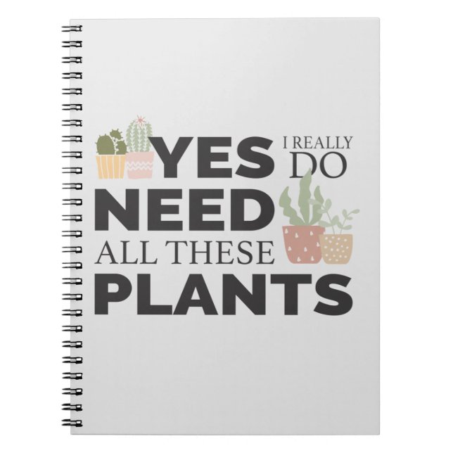 Cuaderno Amante de plantas (Frente)