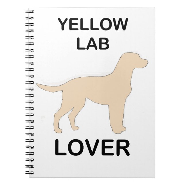 Cuaderno amante del laboratorio amarillo (Frente)