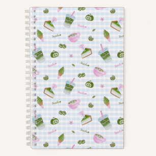 Cuaderno Amante del Matcha Azul