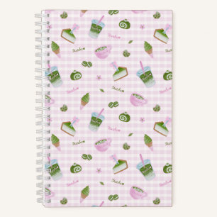 Cuaderno Amante del Matcha Rosa