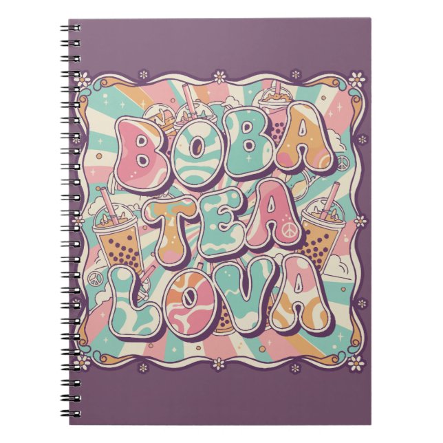 Cuaderno Amante del té de burbujas (Frente)