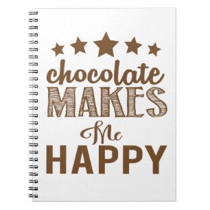 Cuaderno Amante divertido del chocolate adicto al chocolate