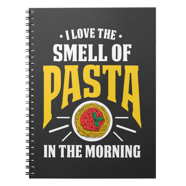 Cuaderno Amante italiano de los fideos de pasta (Frente)