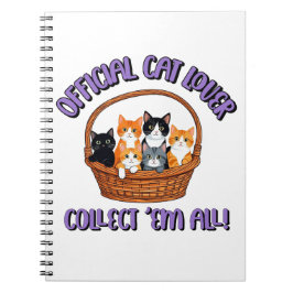 Cuaderno Amante Oficial del Gato - Recolectar ‘Todos