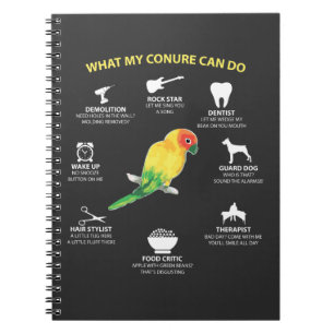 Cuaderno Amante talentoso divertido del pájaro de Sun