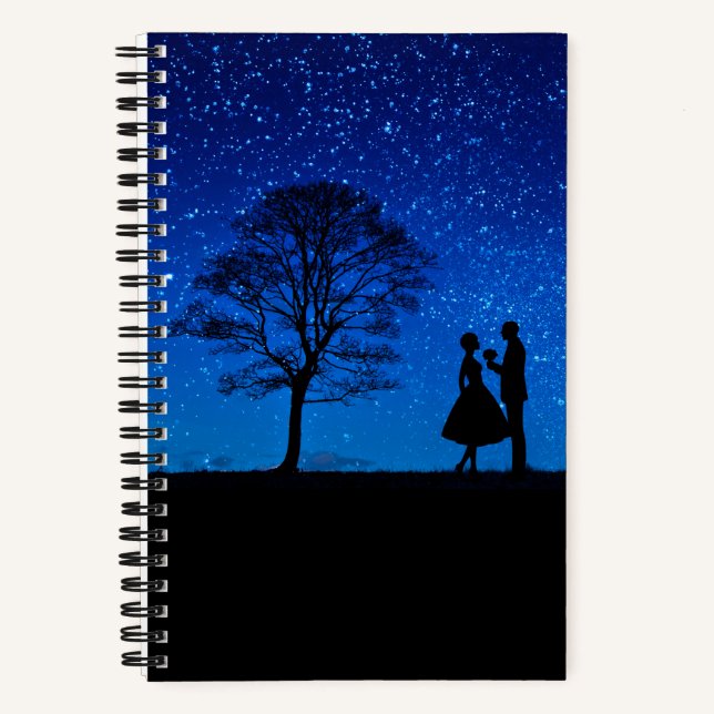 Cuaderno Amantes bajo luna llena (Anverso)