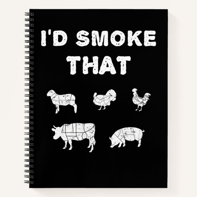 Cuaderno Amantes de barbacoa | ID Smoke That Chef Smoker BB (Anverso)