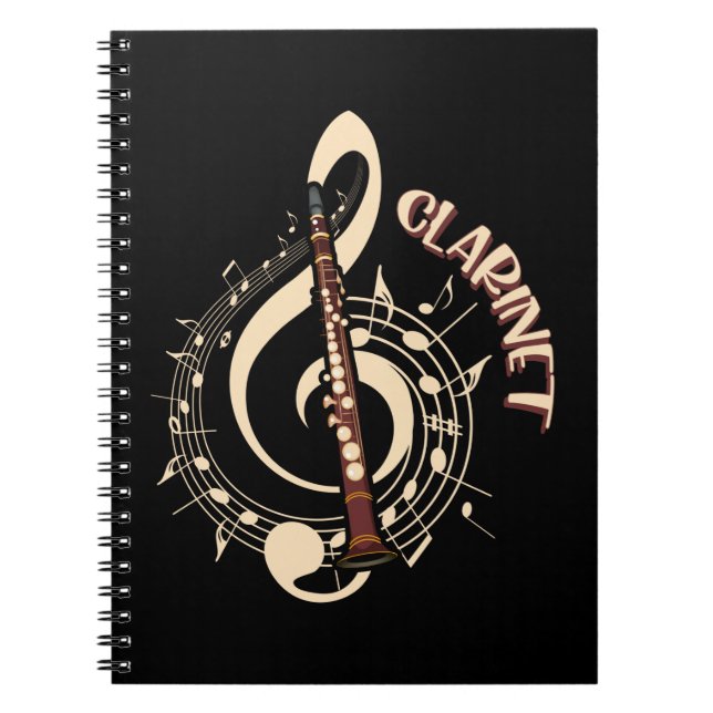Cuaderno Amantes de la música de instrumentos musicales Cla (Frente)