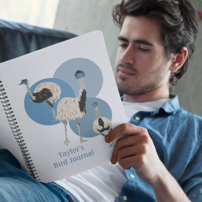 Cuaderno Amantes de las aves de Emus Personalizados (Subido por el creador)