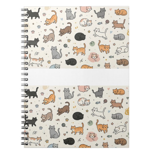 Cuaderno amantes de los gatos  (Frente)